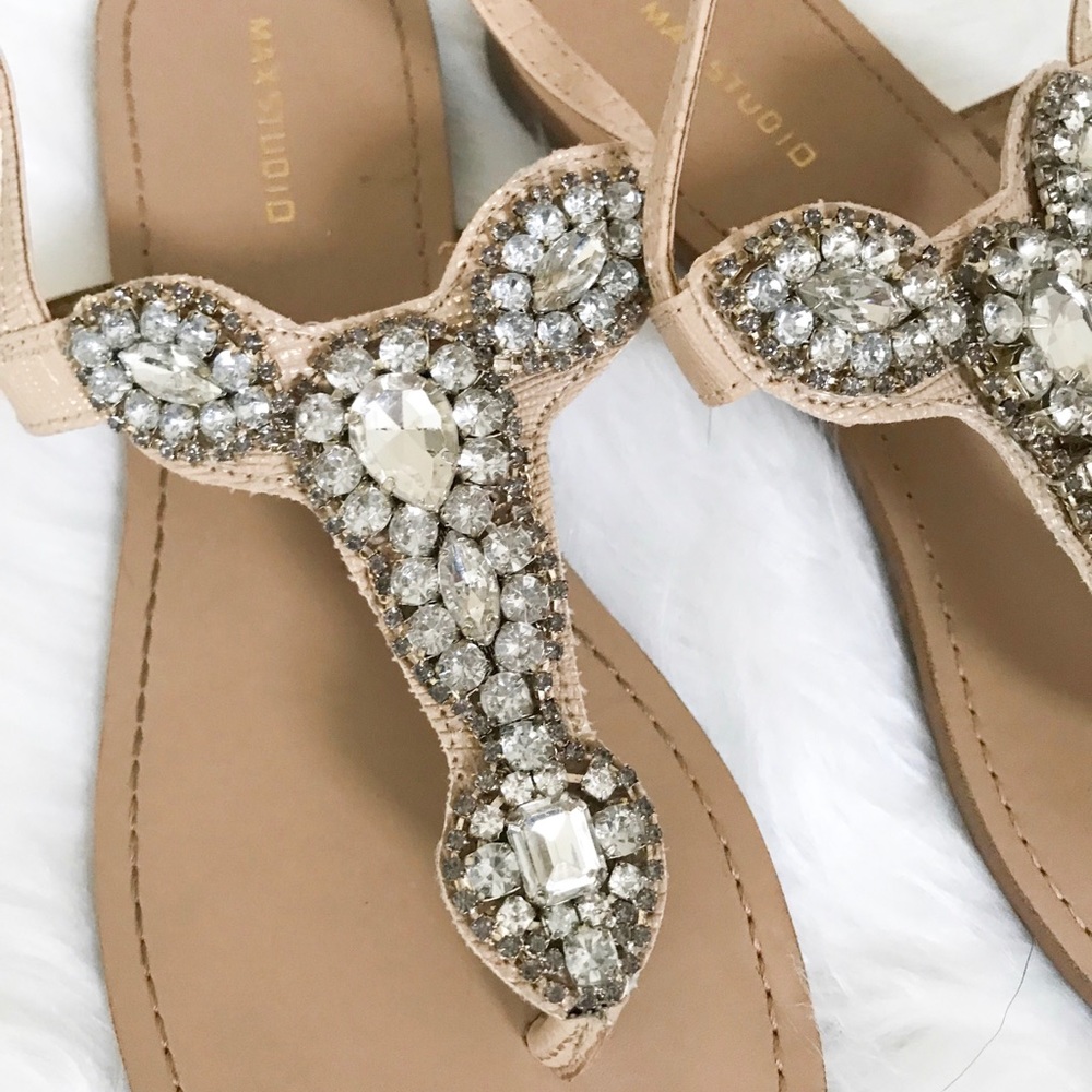 Max Studio Rhinestone Sandals - Picture 3 of 4